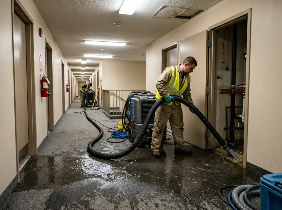 multi-unit-apartment-hallway-f-005 — frequently asked questions, Emergency Burst Pipe Water Extraction & Removal in Friendly…